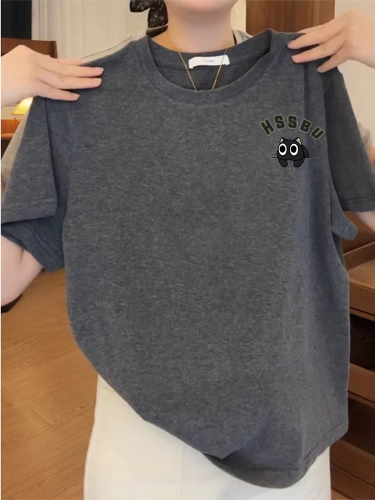 Outlet~ Áo thun ngắn tay xuất khẩu hàng hiệu mùa hè kiểu Âu thời trang thương hiệu cao cấp chất liệu cotton nguyên chất unisex tay ngắn