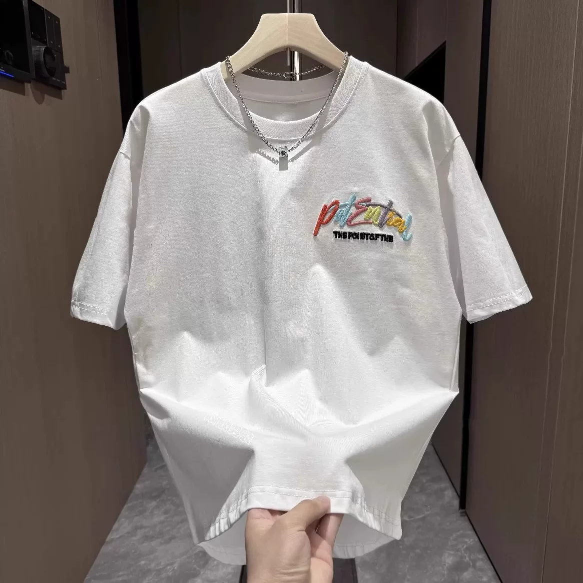 Hàng thanh lý đặc biệt~ Áo thun tay ngắn unisex đa năng, kiểu dáng mới thời thượng, chất lượng cao, hàng xuất khẩu dư thừa, giảm giá