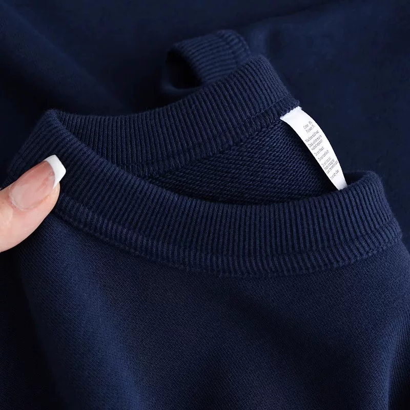 Đồ xuất khẩu dư thừa ~ Áo thun cotton nguyên bản, kiểu mới, unisex, cổ tròn, tay dài, màu kaki, xuất khẩu đã cắt mác, mùa xuân thu