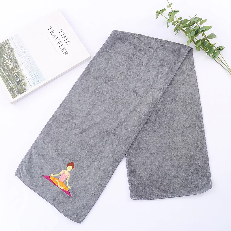 Khăn thể thao không xù lông, chất liệu cotton nguyên chất, kích thước lớn dùng để tắm, tập gym, chạy bộ, yoga, thấm hút mồ hôi.