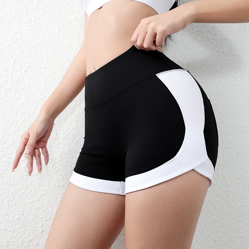 Quần short tập yoga nâng hông cạp cao mới dành cho nữ mùa hè của Jiumai, quần short tập thể dục chạy bộ nhanh khô, co giãn cao.