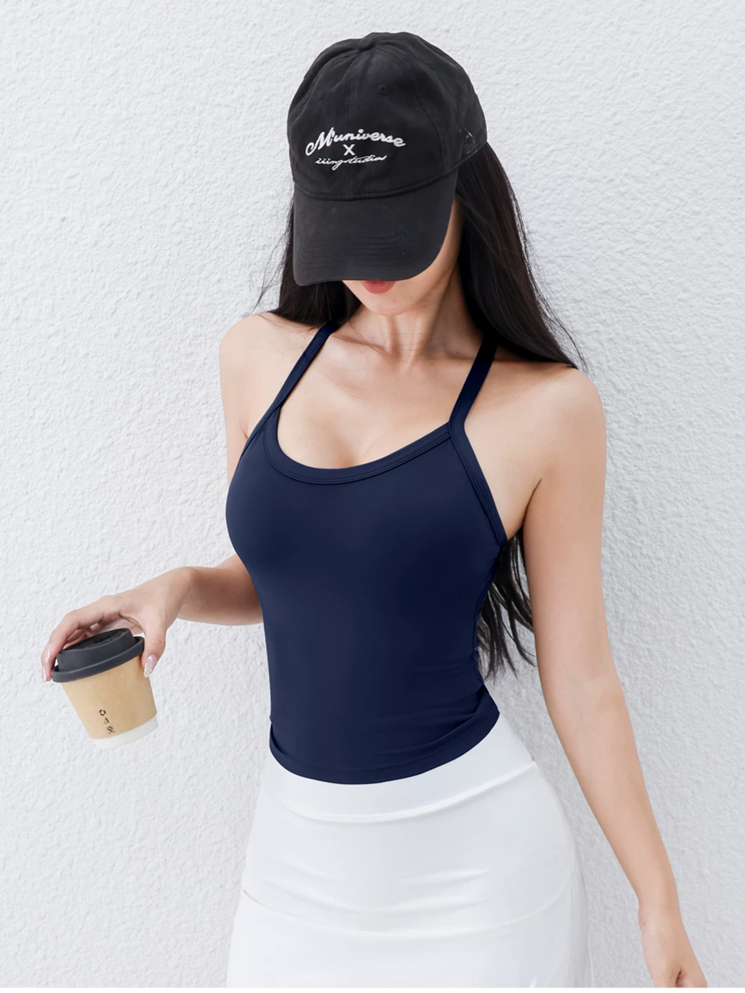 Áo vest thể thao nhanh khô dành cho nữ, áo tập yoga lưng đẹp có đệm ngực, áo ngực tập thể dục Pilates.