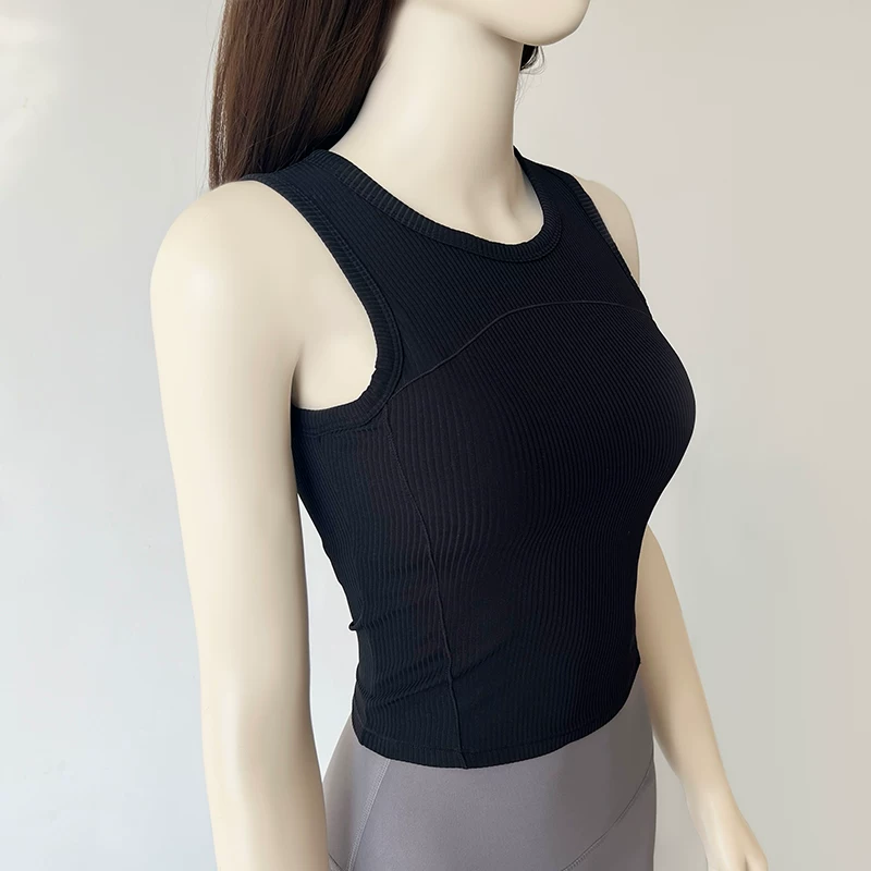 Áo tập yoga có đệm ngực dành cho nữ, áo ngực thể thao cố định chống sốc, áo chạy bộ thể dục, mùa thu