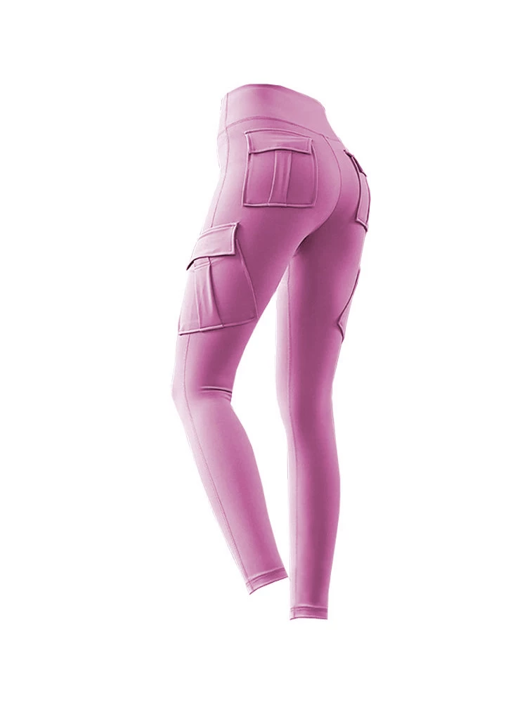 Quần legging thể thao co giãn nâng mông cạp cao dành cho nữ Jiumai Yipin, quần tập yoga nhanh khô để mặc khi chạy bộ ngoài trời