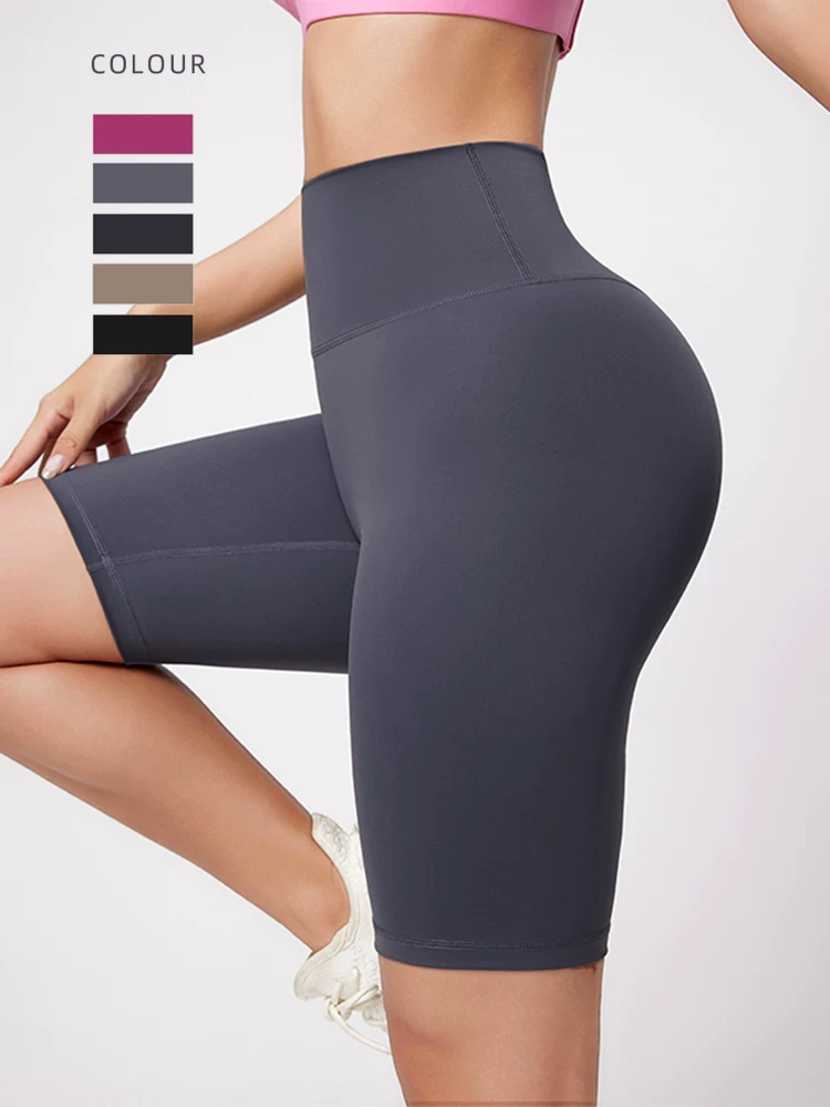 Quần short đạp xe Naked Feel 3.0 Quần short tập yoga Quần short thể thao nâng mông eo cao Quần short thể thao dành cho nữ Quần short chạy bộ mùa hè Áo khoác ngoài thoáng khí