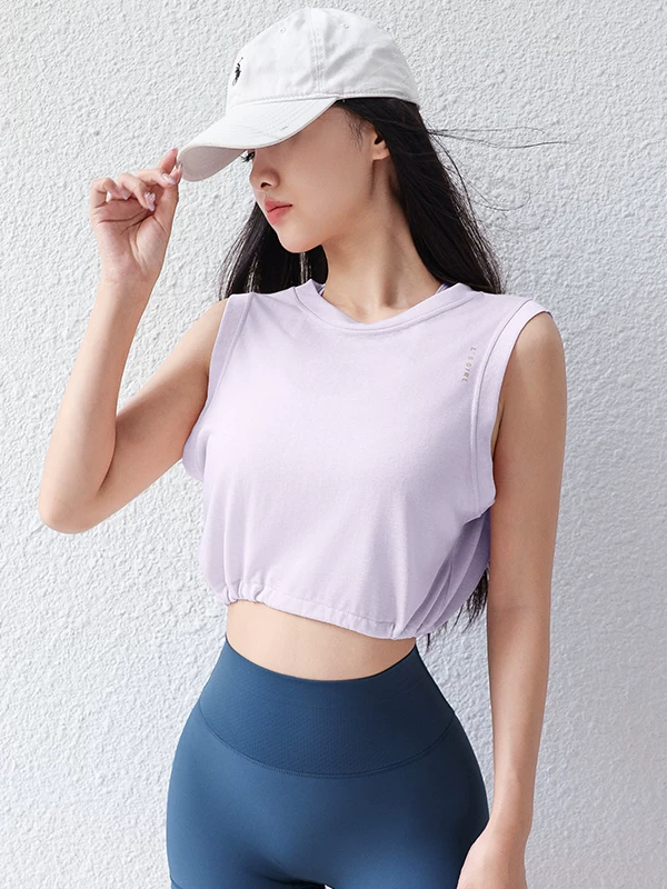 Quần áo tập yoga cho nữ, áo thun thể thao dáng rộng thoáng khí mùa hè, quần áo tập chạy bộ cao cấp thanh lịch