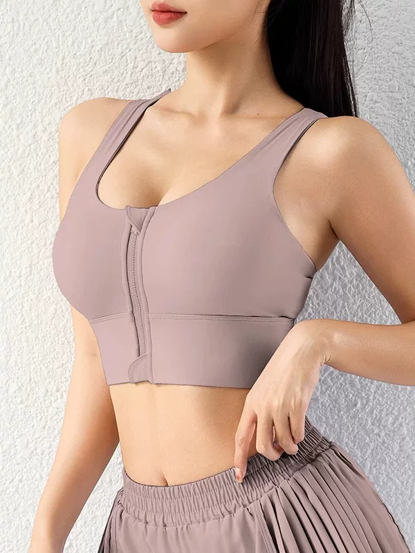 Áo thể thao dây chéo chống sốc, có thể điều chỉnh, size lớn dành cho nữ, áo tập yoga mẫu mới 2026