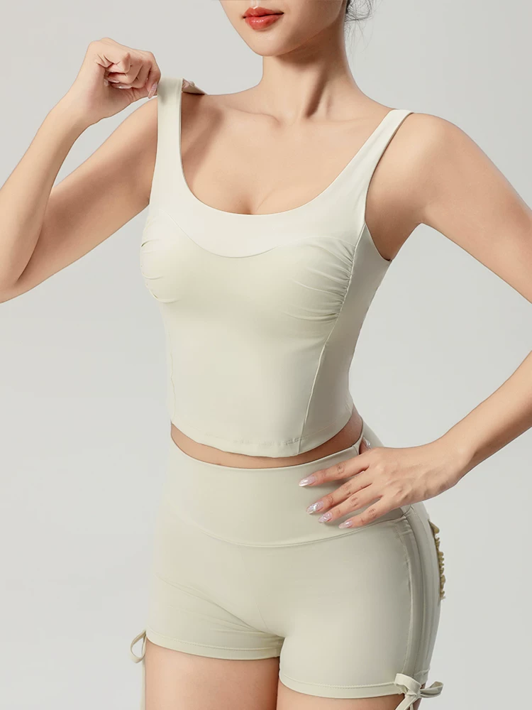 Áo vest thể thao chống sốc gợi cảm dành cho mặc ngoài trời, áo tập yoga nâng ngực, áo ngực chạy bộ liền thân, áo ngực kiểu mới 2026