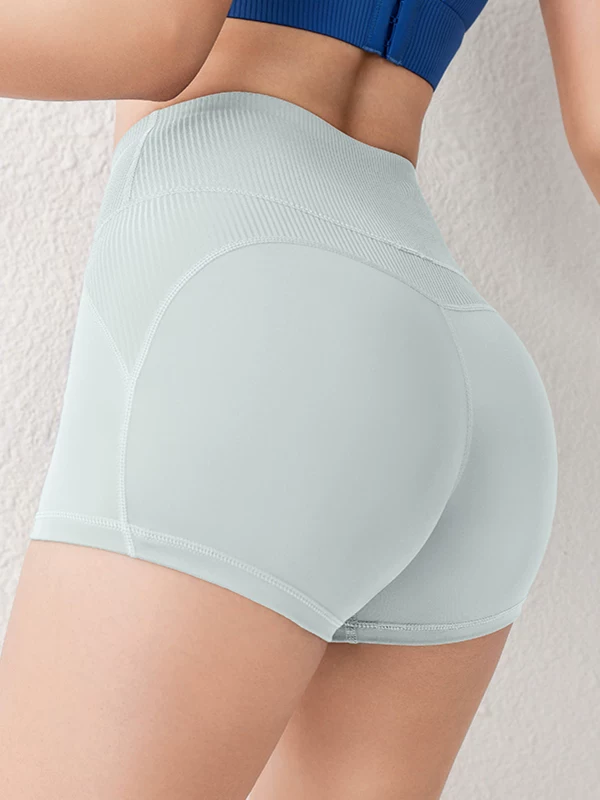 Quần tập yoga cho nữ, cạp cao, nâng mông, quần short tập thể dục, tập chạy bộ, nhanh khô, co giãn cao, quần short thể thao thoáng khí cho mùa xuân hè.