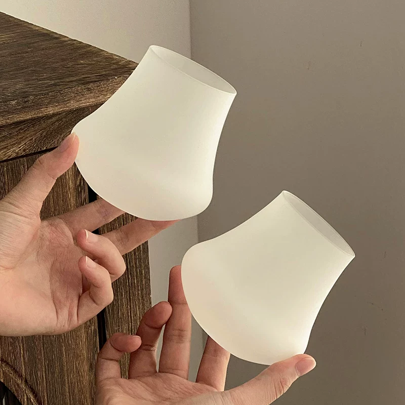 Ly nước thủy tinh núi lửa mờ, ly đá sáng tạo, ly cà phê latte, ly cocktail, ly rượu whisky, ly nước giải khát