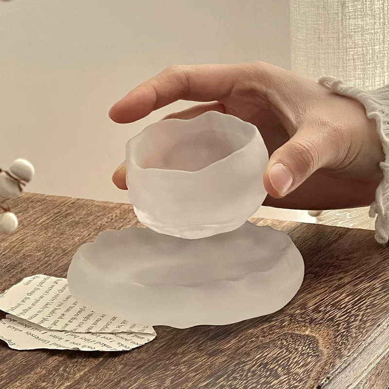 Tách trà nhỏ mờ, cốc nếm trà thủy tinh, cốc đơn dùng trong gia đình, cốc chủ, dùng cá nhân, cốc uống trà kung fu, cốc rượu sake