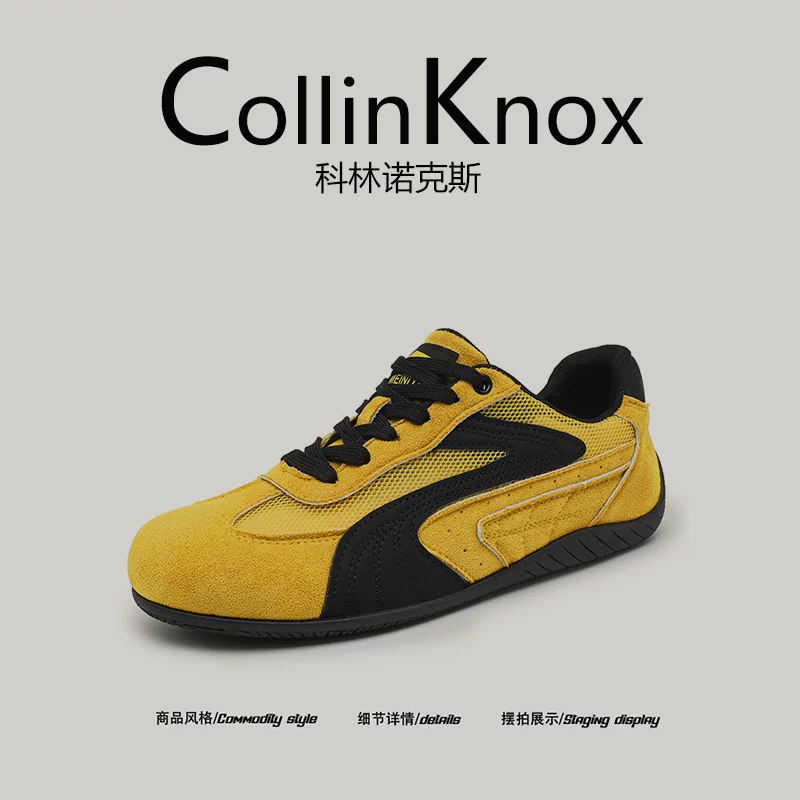 【Bộ màu hợp thời trang】CollinKnox2025 Giày tập luyện lưới mới mùa hè của Đức Giày đua Forrest Gump đế mỏng dành cho nam