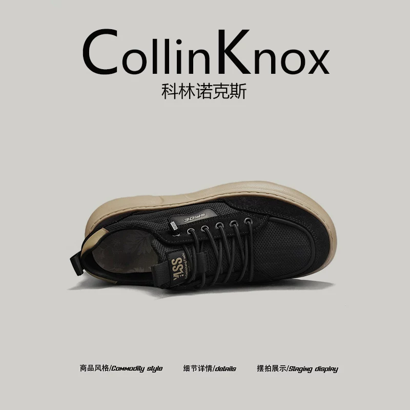 [Du lịch hàng ngày] Giày thể thao nam CollinKnox 2026 mùa hè mới có lưới thoáng khí đế dày thông thường