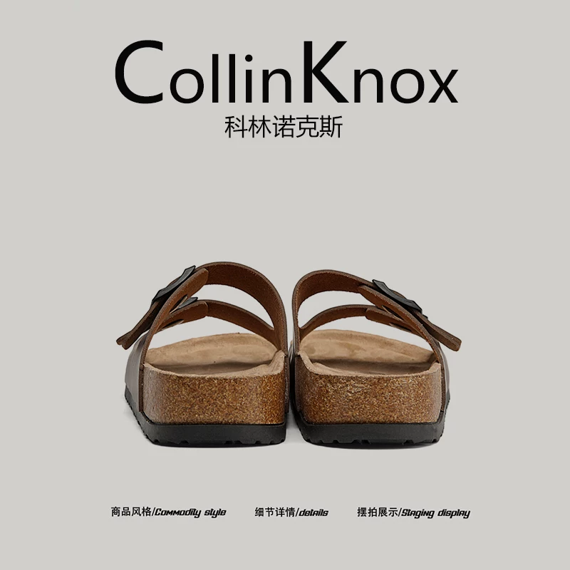 [Đa năng ngoài trời] Giày Birkenstock mùa hè mới CollinKnox2025 dành cho nam, giày đi biển có khóa retro dành cho cặp đôi