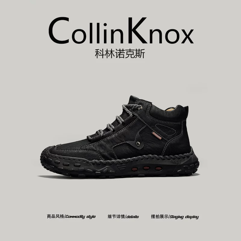 [Hàng hóa chất lượng] CollinKnox 2026 Giày công sở nam mới mùa xuân 2026 Giày công sở da cao cấp cỡ lớn