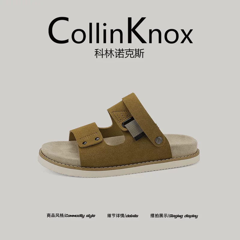 [phong cách cổ điển và đa năng] Dép xỏ ngón Birkenstock mới mùa hè 2026 của CollinKnox dành cho nam, giày đi biển chống trượt