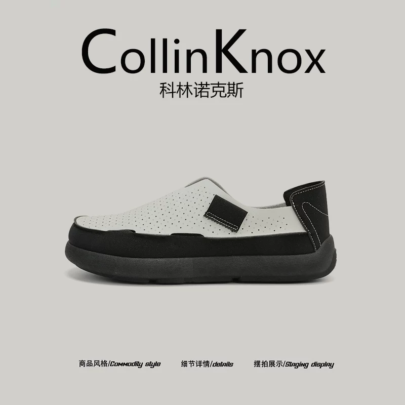 [Mẫu siêu hot] Giày lười nam mới mùa hè CollinKnox 2026 với bề mặt lưới thoáng khí rỗng