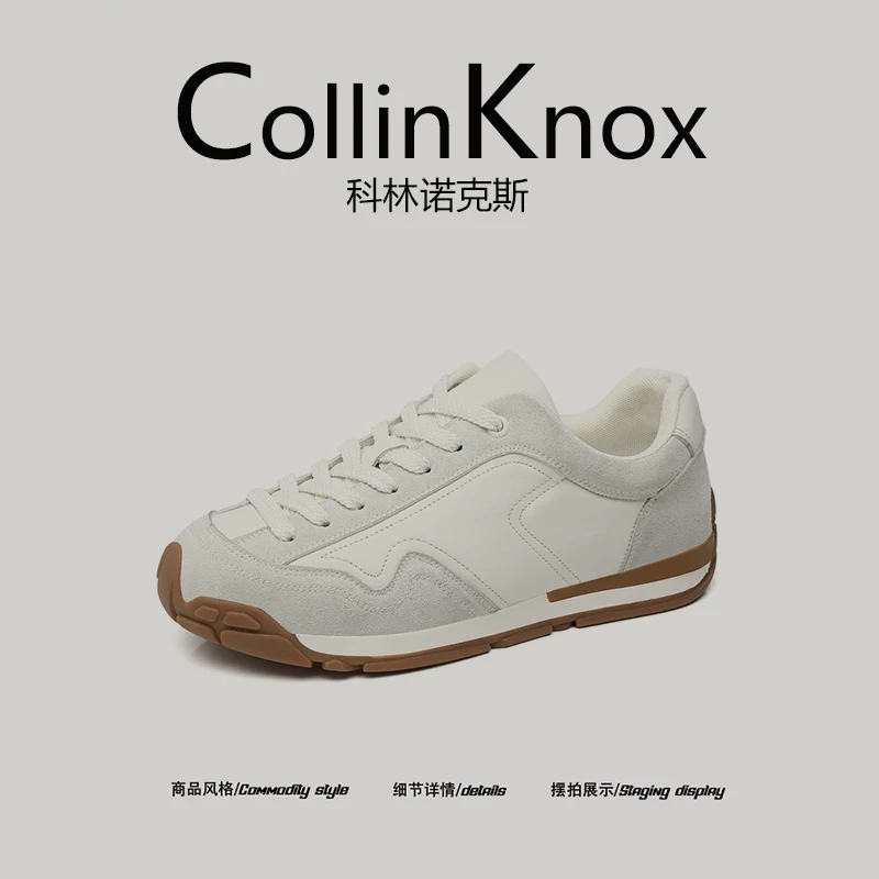 【Da thật cổ điển】CollinKnox 2026 Giày phong cách tập luyện mới của Đức dành cho nam giới mùa hè, Giày đi làm thường ngày hợp thời trang.
