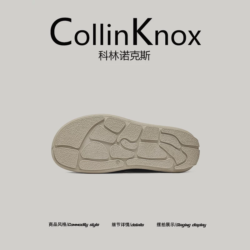 [Chụp lại phong cách lười biếng] Giày thể thao nam mới mùa hè 2026 của CollinKnox, giày vải lười hình con gấu