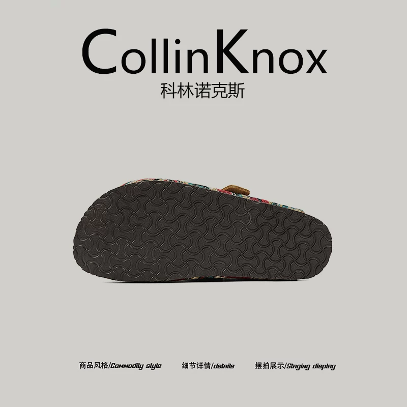 [Siêu nhẹ và chống trơn trượt] Giày Birkenstock mũi kín dành cho cặp đôi phong cách mùa hè mới của CollinKnox 2026, giày thời trang hợp thời trang