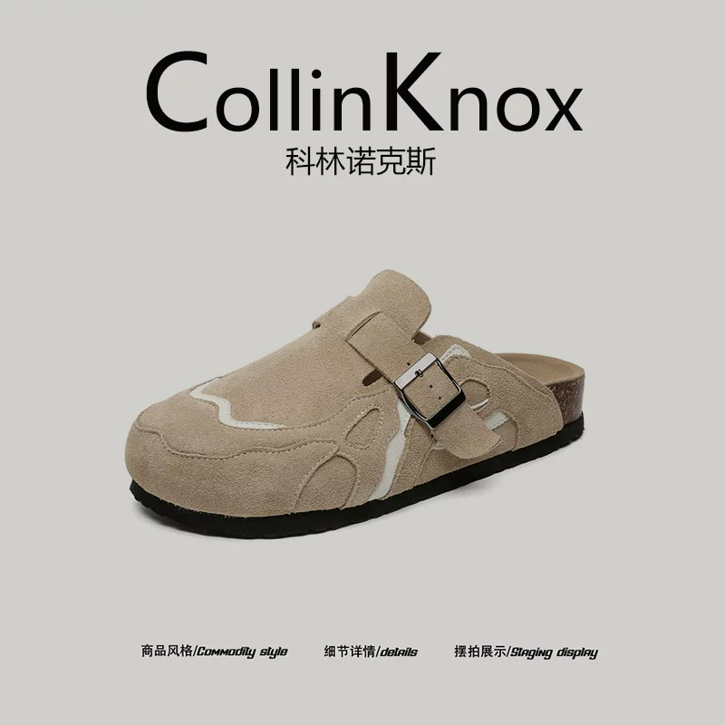 【Thoải mái và giản dị】Giày kiểu Birkenstock mới mùa xuân 2026 của CollinKnox dành cho nam và nữ với thiết kế độc đáo và dép bít mũi.