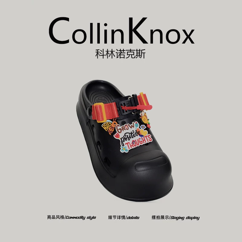 [Được hỏi về bởi những người sành điệu liên tục] Dép quai ngang CollinKnox 2026 kiểu dáng mùa hè mới dành cho cặp đôi, thích hợp đi ngoài trời.