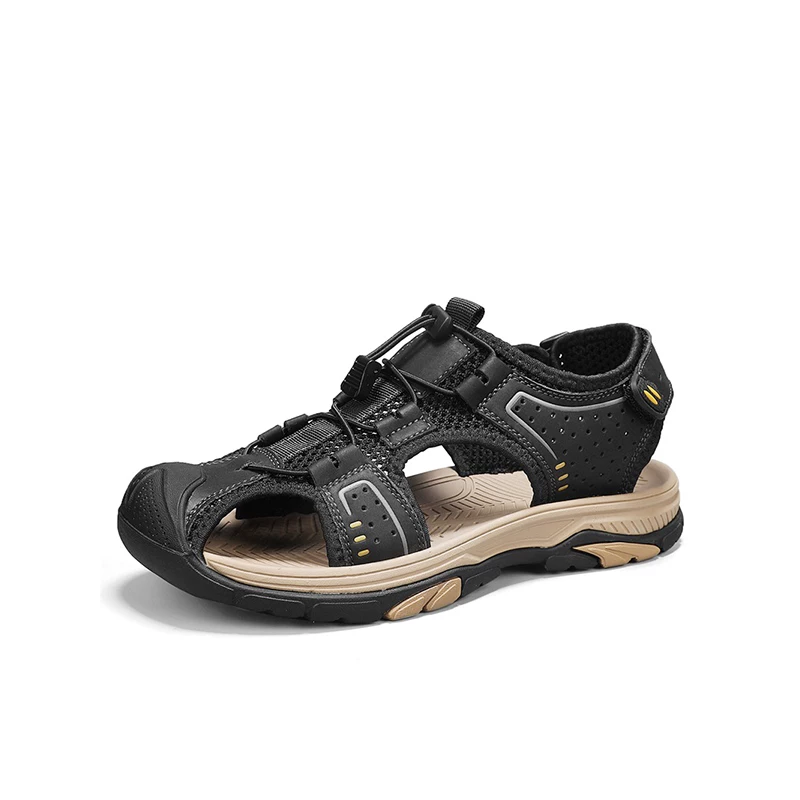 [Da thật cao cấp] Giày sandal bít mũi CollinKnox 2026 phong cách mới mùa xuân dành cho nam, giày đi biển chống trượt thời trang