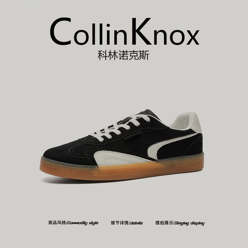 【Sản phẩm mới hợp xu hướng】Giày tập luyện kiểu Đức mới mùa thu 2025 của CollinKnox dành cho nam, Giày thường ngày thiết kế độc đáo