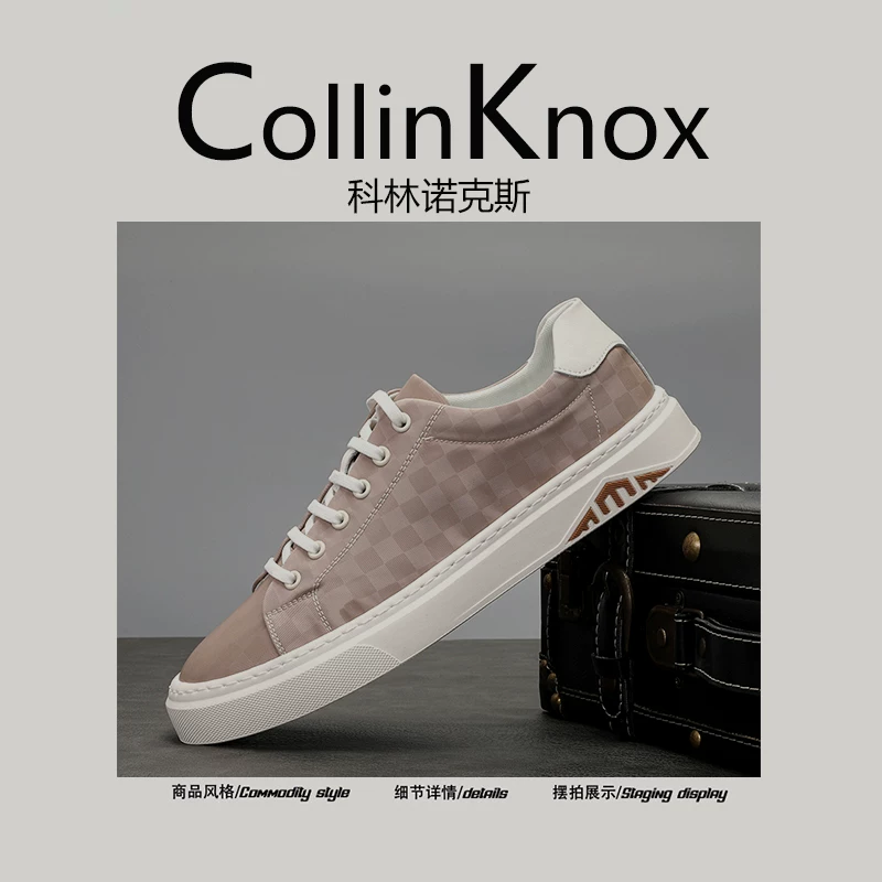 【Hợp thời trang và đa năng】Giày vải canvas kẻ sọc mới dành cho nam mùa xuân 2026 của CollinKnox