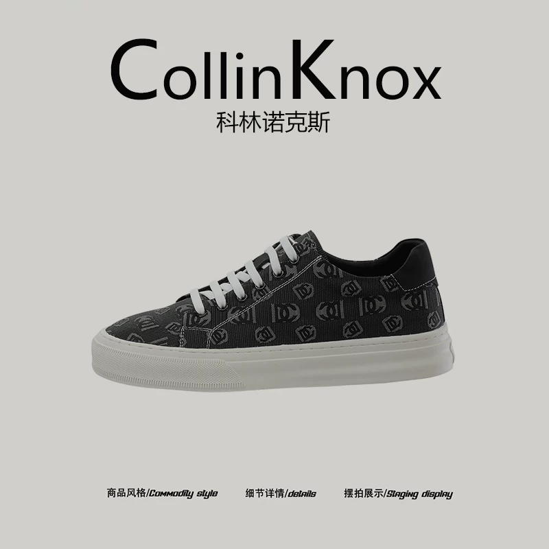[Hợp thời trang và đa năng] Giày thường ngày mới mùa hè CollinKnox 2026 dành cho nam, giày vải mỏng có dây buộc