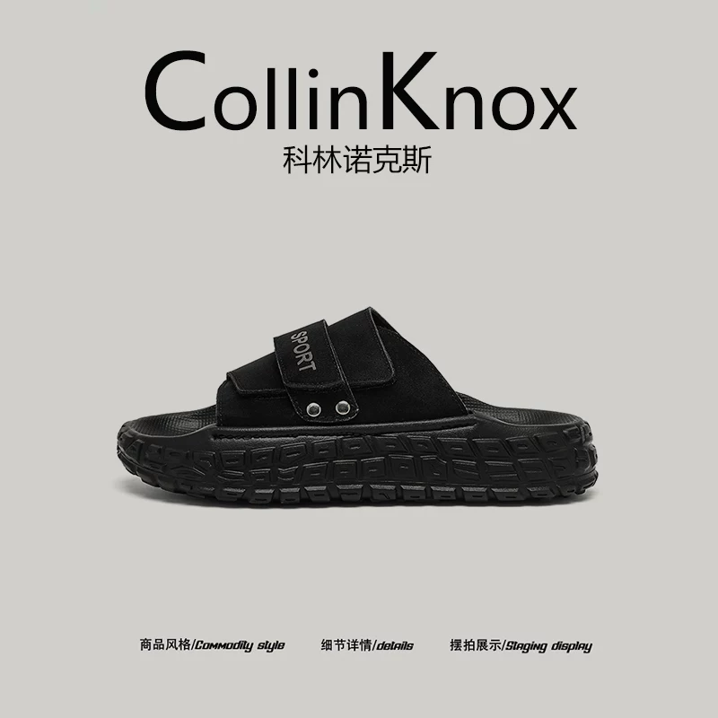 [Sản phẩm mới hợp xu hướng] Dép thể thao thời trang mùa hè mới CollinKnox2025 dành cho nam với đế lốp, kiểu dáng Birkenstock