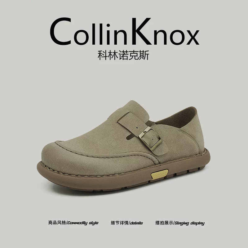 [Gọn nhẹ và thoải mái] Giày Birkenstock cổ điển mùa hè mới CollinKnox 2026 dành cho nam và nữ có khóa cài.