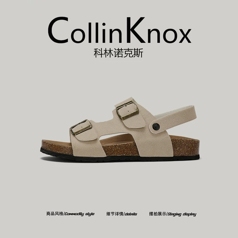 Sản phẩm chất lượng cao] Giày Birkenstock đế nút chai CollinKnox mùa hè 2025 dành cho nam, giày thời trang đa năng