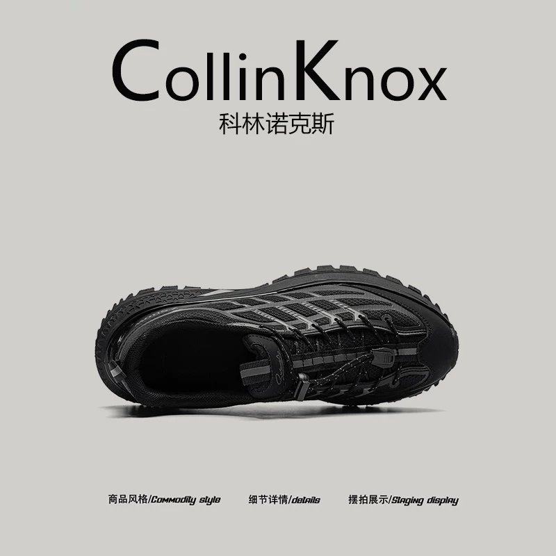 [Thám hiểm vùng hoang dã thành phố] Giày đi bộ ngoài trời nhẹ, mới mùa xuân 2026 của CollinKnox dành cho nam, kiểu giày bố thời trang