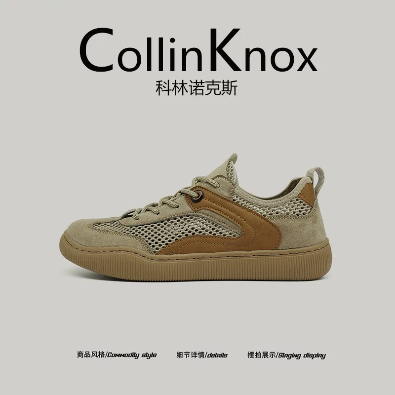 [Outdoor Partner] Giày đi bộ đường dài mùa hè mới CollinKnox 2026 dành cho nam, giày thường ngày thoáng khí bằng lưới