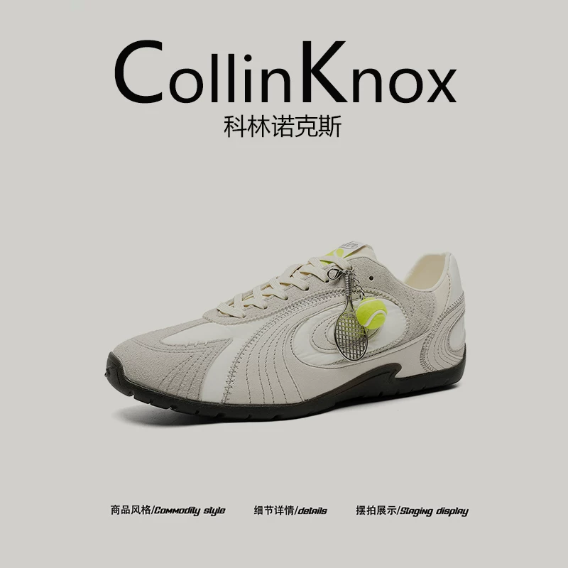 [american retro] Giày tập luyện kiểu Đức CollinKnox2025 phong cách mùa thu mới dành cho nam và nữ, giày thể thao đua xe hợp thời trang