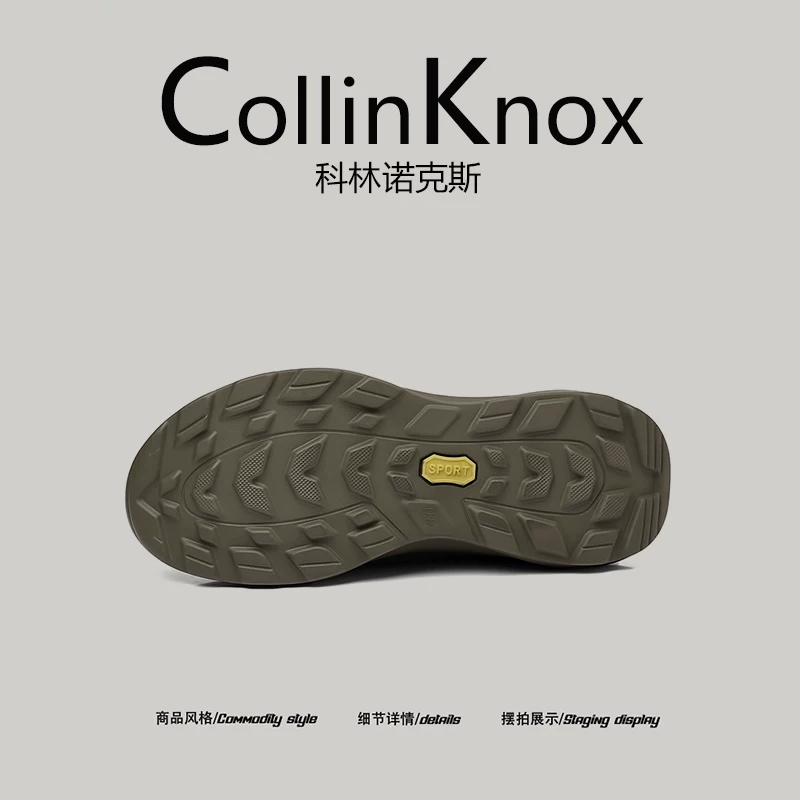 [Dễ mang và bền bỉ] Giày đi bộ đường dài nhẹ mới mùa xuân CollinKnox2026 dành cho nam, giày đi bộ đường dài ngoài trời chống mài mòn