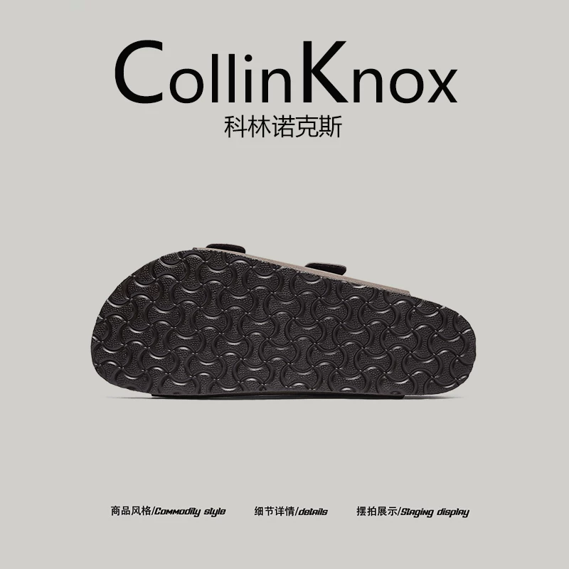 [Đề xuất phổ biến] Giày Birkenstock nam mới mùa hè 2026 của CollinKnox, giày lười đế nút chai chống mài mòn