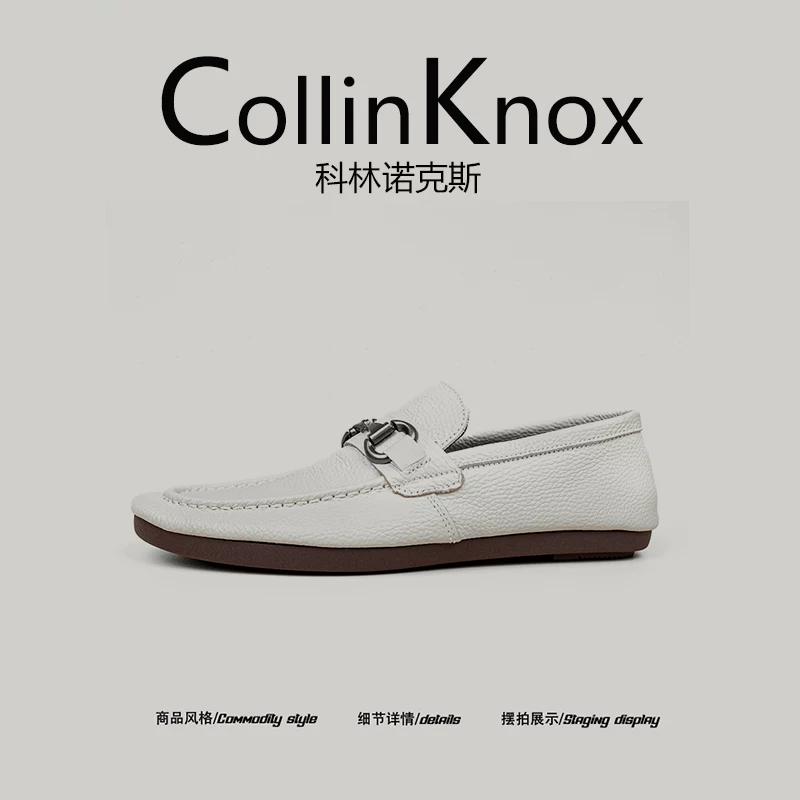 [Chất lượng da thật] CollinKnox 2026 Giày công sở nam mới mùa xuân 2026 Giày lười nhẹ kiểu slip-on