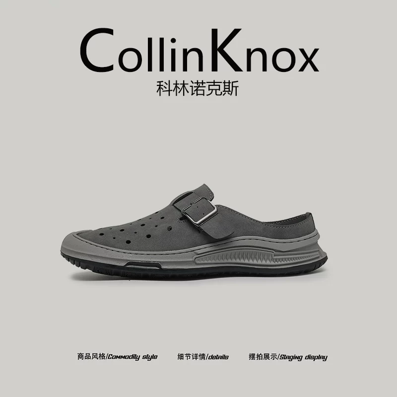 Rất khuyến khích sử dụng: Giày Birkenstock da nam CollinKnox 2026 mới mùa hè, giày đi chơi ngoài trời, phong cách thường ngày