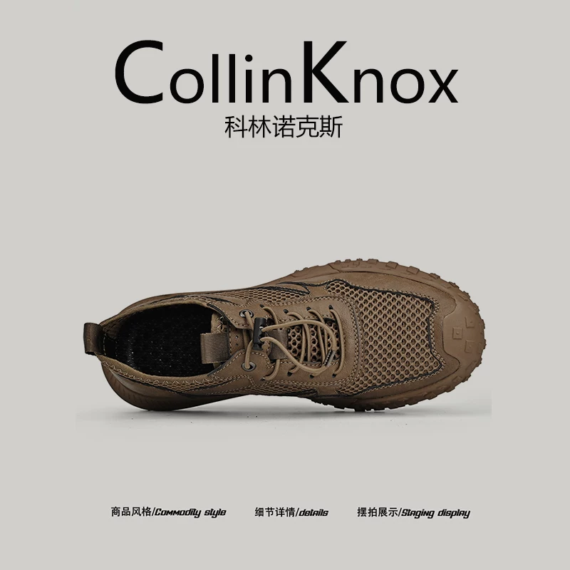 [Mát mẻ và thoáng khí] Giày lưới mới mùa hè CollinKnox 2026 dành cho nam, giày đi cắm trại và lội nước chống va chạm
