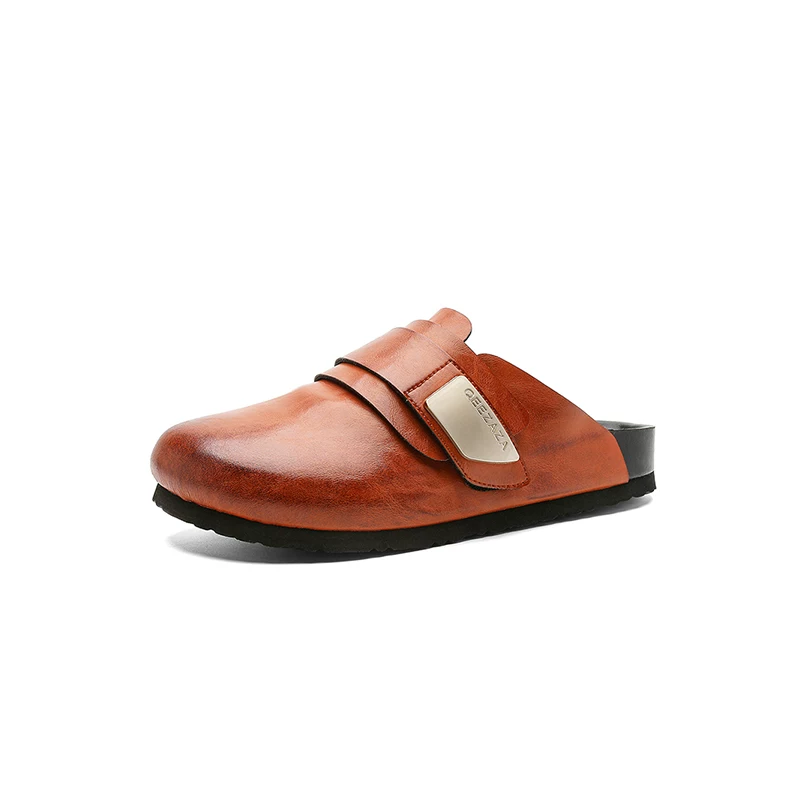 【Phong cách tối giản cổ điển】CollinKnox 2026 Mùa hè Phong cách mới Dép bít mũi kiểu Old Money Giày Birkenstock Unisex