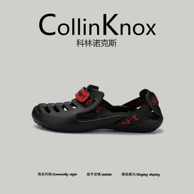 [Hợp thời trang và sành điệu] Dép đi biển mùa hè mới CollinKnox2025 dành cho nam, dép câu cá đế mềm nhanh khô