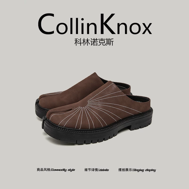 [phong cách cổ điển và đa năng] Giày lười nam CollinKnox 2026 mùa hè mới, kiểu dáng thời trang, mũi chia đôi