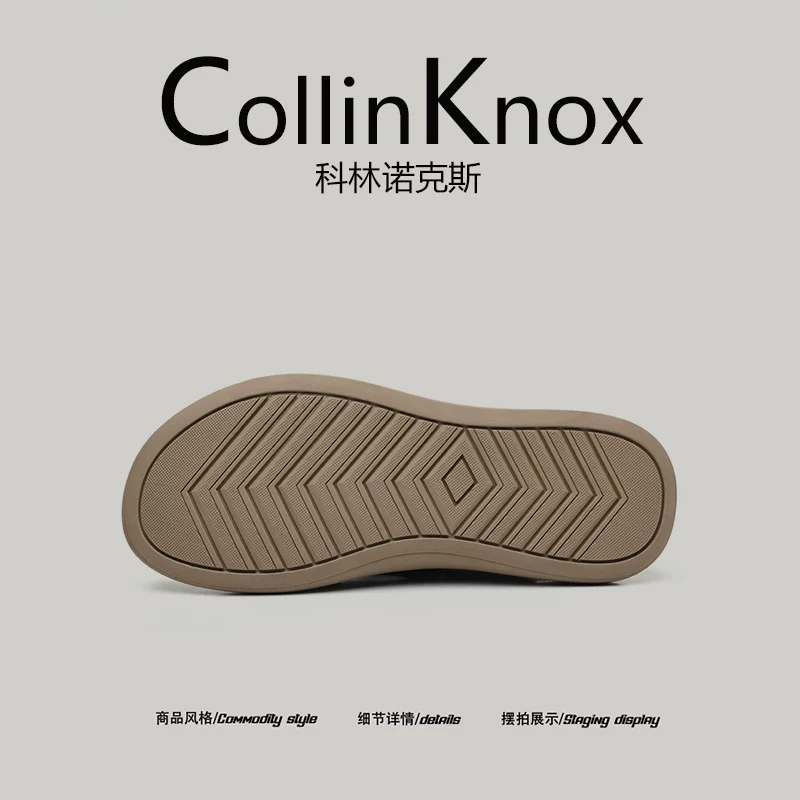 [Đế thoải mái] Giày sandal rỗng kiểu mới mùa hè CollinKnox 2026 dành cho nam, giày lười chống mài mòn