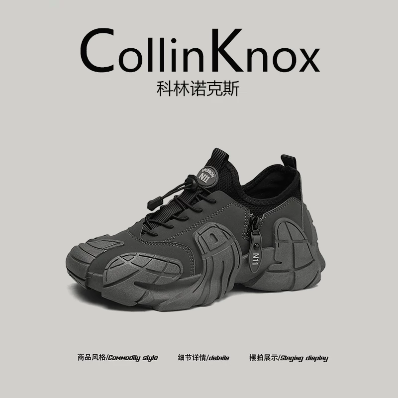 [Nâng cấp chất lượng] Giày nam CollinKnox2026 mùa xuân mới kiểu mecha dành cho nam giới, phù hợp mọi mùa