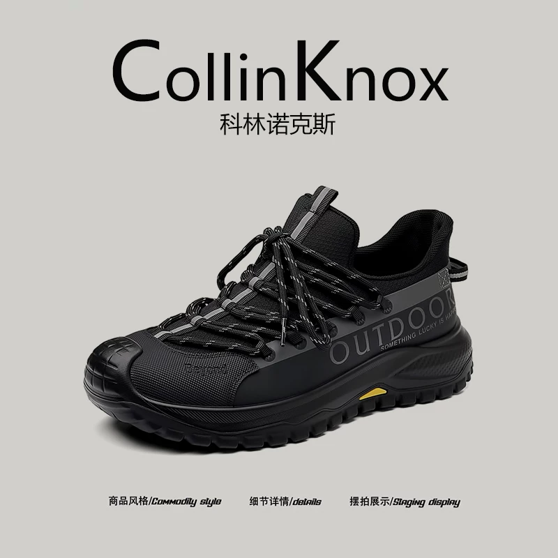 【Sản phẩm mới hợp xu hướng】Giày đi bộ đường dài nam CollinKnox 2026 mùa xuân mới Giày đi bộ ngoài trời mũi kín dành cho bố
