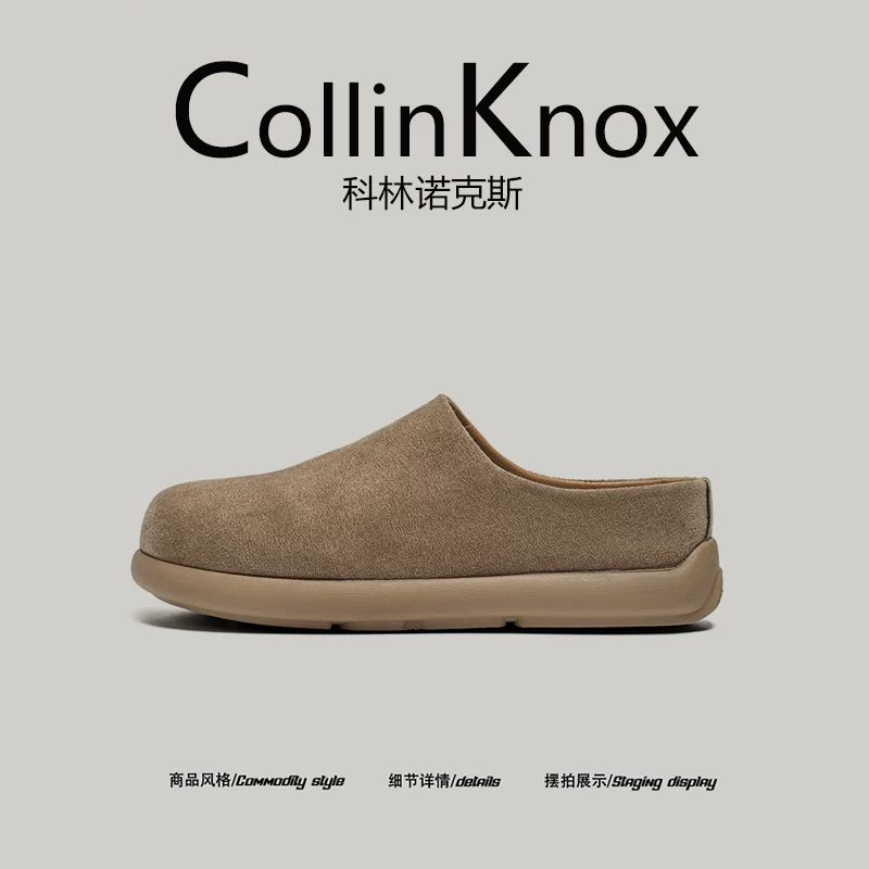 [Siêu nhẹ và chống trơn trượt] Giày Birkenstock nam mùa hè mới CollinKnox 2026, dép nửa gót kiểu retro siêu phổ biến
