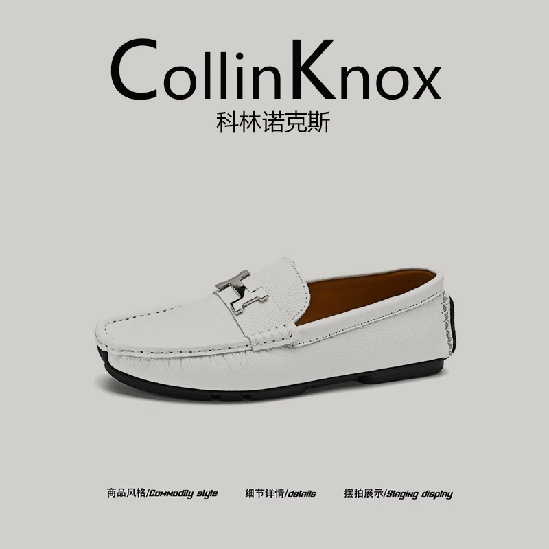 [Da thật cao cấp] Giày lười nam CollinKnox 2026 kiểu dáng mới mùa xuân 2026 đế mềm tiện lái xe.