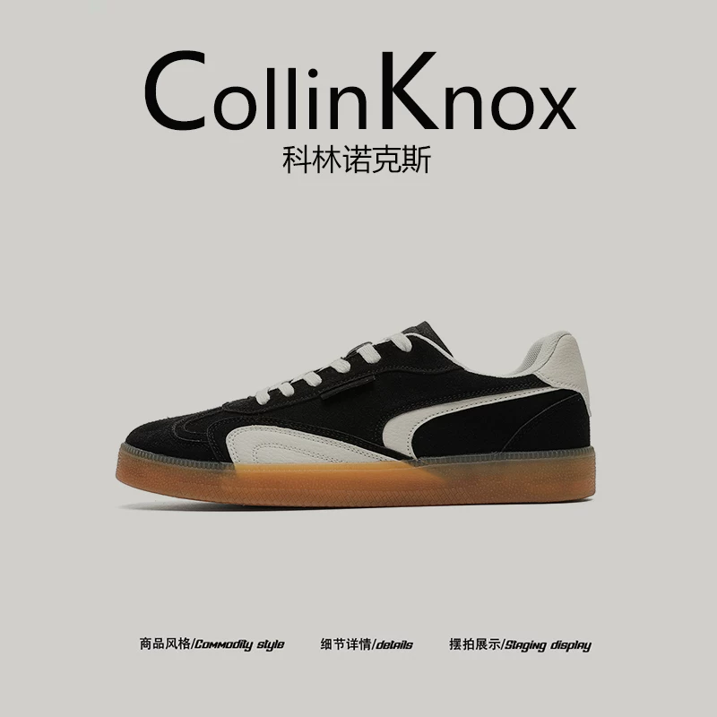 【Sản phẩm mới hợp xu hướng】Giày tập luyện kiểu Đức mới mùa thu 2025 của CollinKnox dành cho nam, Giày thường ngày thiết kế độc đáo
